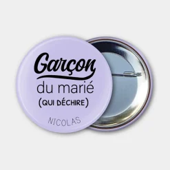 Badge EVG personnalisé 56mm