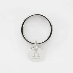 Bague coeurs ajourés personnalisée argent médaille gravée 10 mm