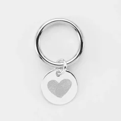 Bague Famille des mariés jonc argent personnalisée médaille gravée 15 mm