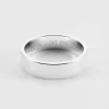 Bague homme personnalisée argent 5 mm