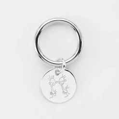 Bague jonc argent personnalisée médaille gravée 15 mm