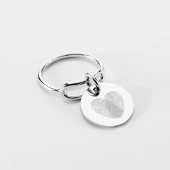 Bague Mariée ovale ouverte argent personnalisée médaille gravée 15 mm
