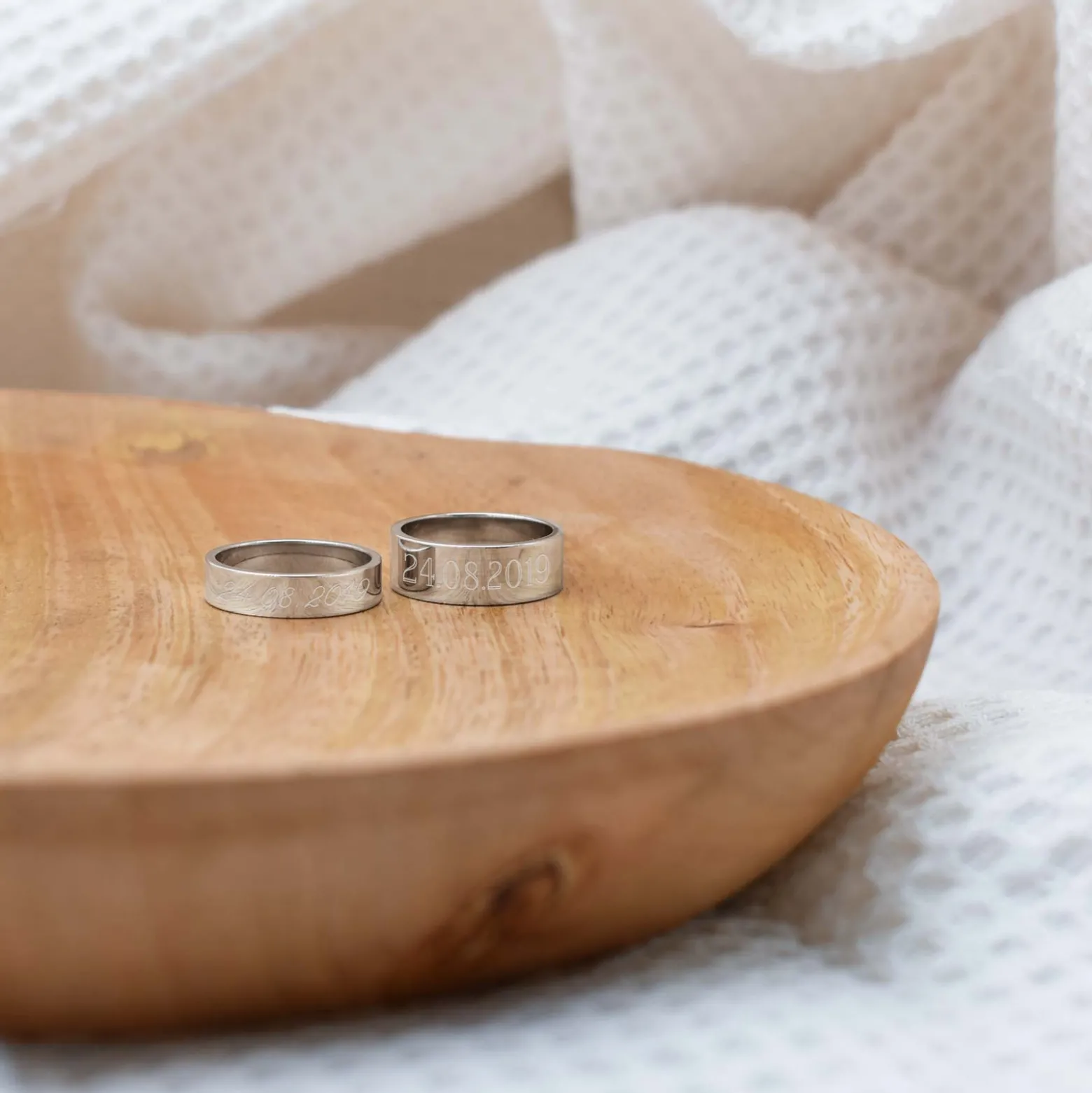 Bague personnalisée argent 7 mm