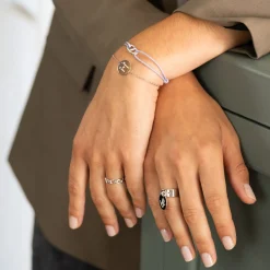 Bague personnalisée argent médaille gravée 15 mm