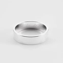 Bague personnalisée argent 5 mm