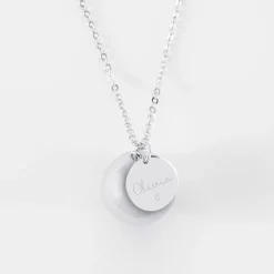 Bola de grossesse personnalisé médaille gravée acier 15 mm