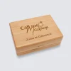 Boîte à bijoux Mariée personnalisée 12x8,5 cm bois gravé