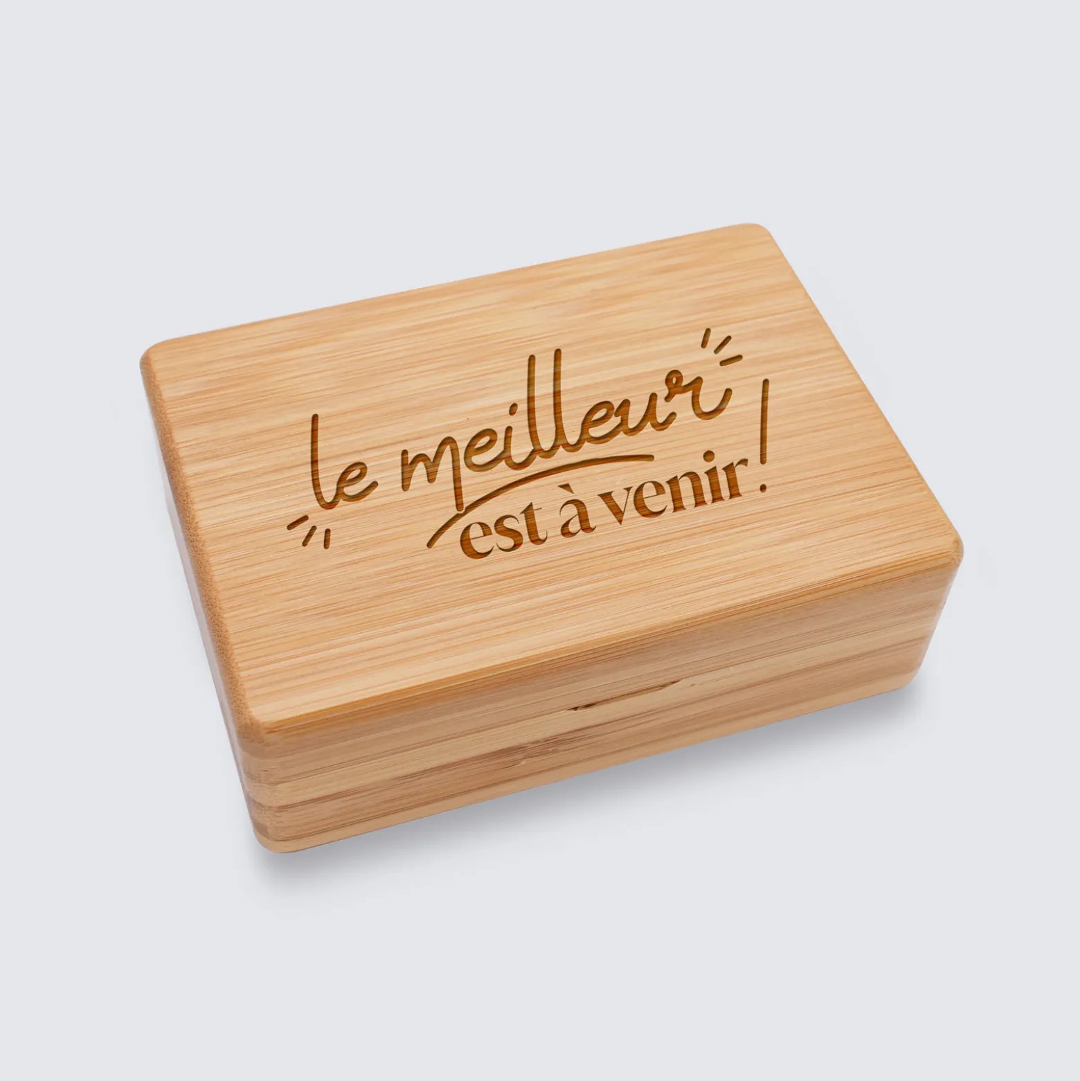 Boîte à bijoux Mariée personnalisée 12x8,5 cm bois gravé