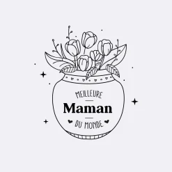 Boîte à bijoux personnalisée 10x10x5 cm verre gravé - Edition spéciale "Meilleure Maman du monde"