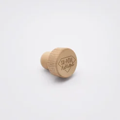 Bouchon de bouteille bois gravé - édition spéciale "Su-père héros"