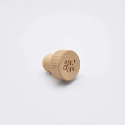 Bouchon de bouteille Mariée personnalisé bois gravé