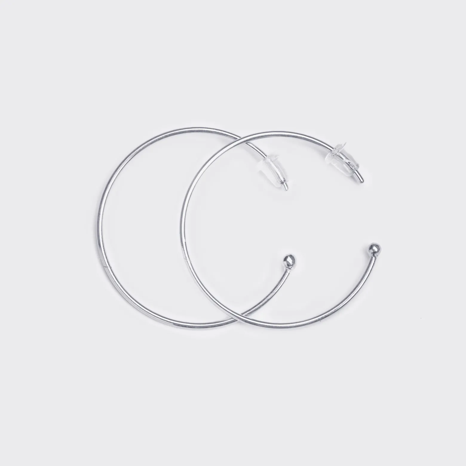 Boucles d'oreilles créoles médailles personnalisées gravées argent 15 mm