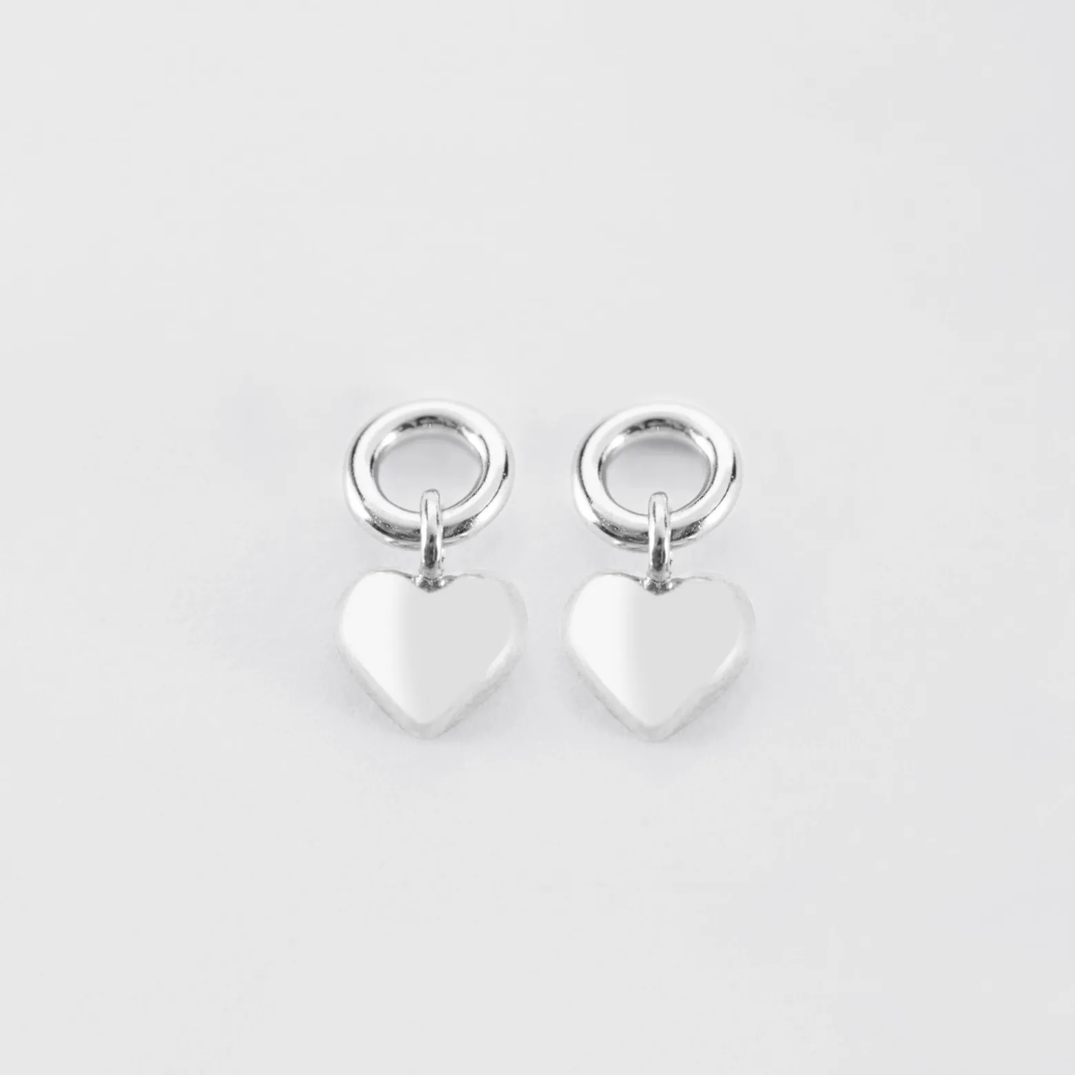 Boucles d'oreilles mini coeur bombé argent