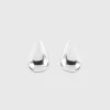 Boucles d'oreilles puces goutte 10 mm argent