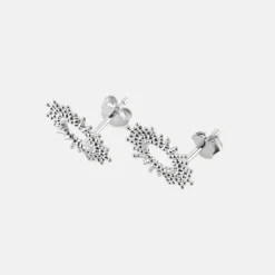 Boucles d'oreilles soleil ouvert argent