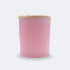 Bougie parfumée Fleur d'oranger personnalisé couvercle bois gravé