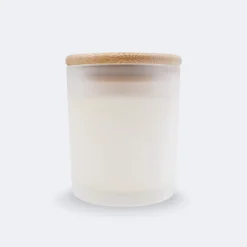 Bougie parfumée Vanille personnalisé couvercle bois gravé