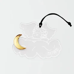Boule de Noël personnalisée Ange Nuage acrylique givré gravé - HappyBulle x MyLovelyThing