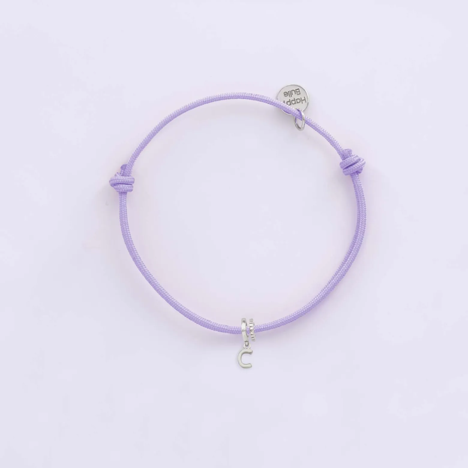 Bracelet cordon double personnalisé collection Chapitre argent - à composer