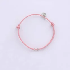 Bracelet enfant cordon double personnalisé collection Chapitre argent - à composer