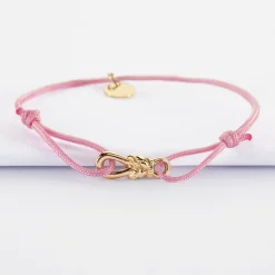 Bracelet enfant cordon "Le lien" plaqué or - HappyBulle x Lilylovesfashion