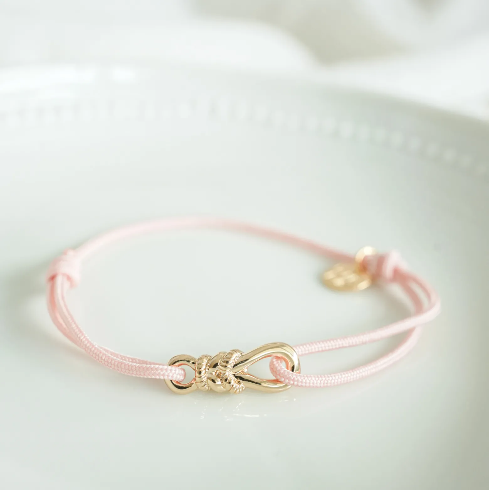 Bracelet enfant cordon "Le lien" plaqué or - HappyBulle x Lilylovesfashion