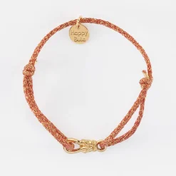 Bracelet enfant cordon pailleté "Le lien" plaqué or - HappyBulle x Lilylovesfashion