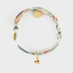Bracelet enfant Liberty petit coeur bombé plaqué or 7 mm - HappyBulle x Atelier Wagram