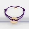 Bracelet enfant personnalisé médaille gravée plaqué or cible 16mm - Nos petits imparfaits