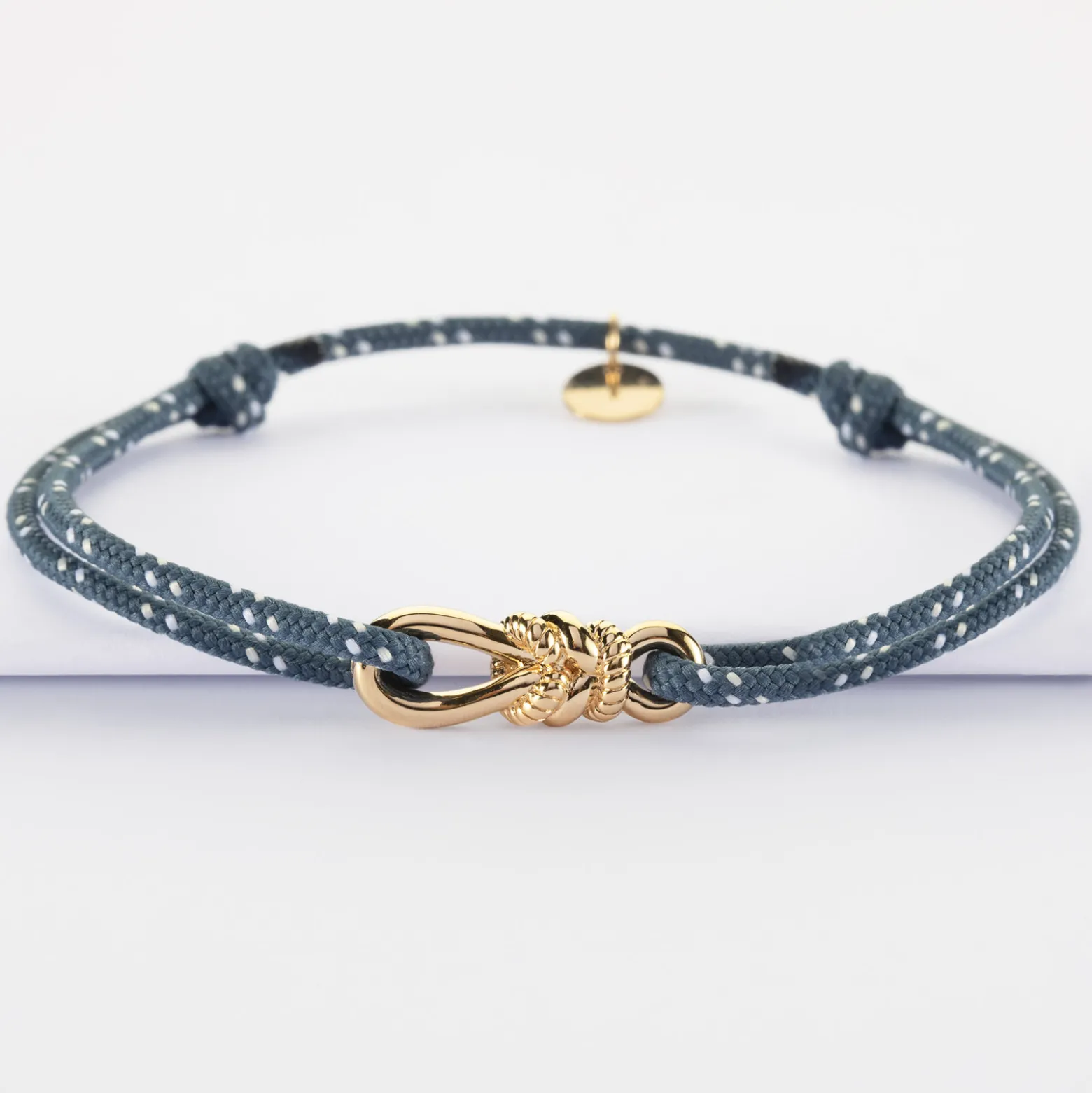 Bracelet homme cordage marin simple "Le lien" plaqué or - HappyBulle x Lilylovesfashion