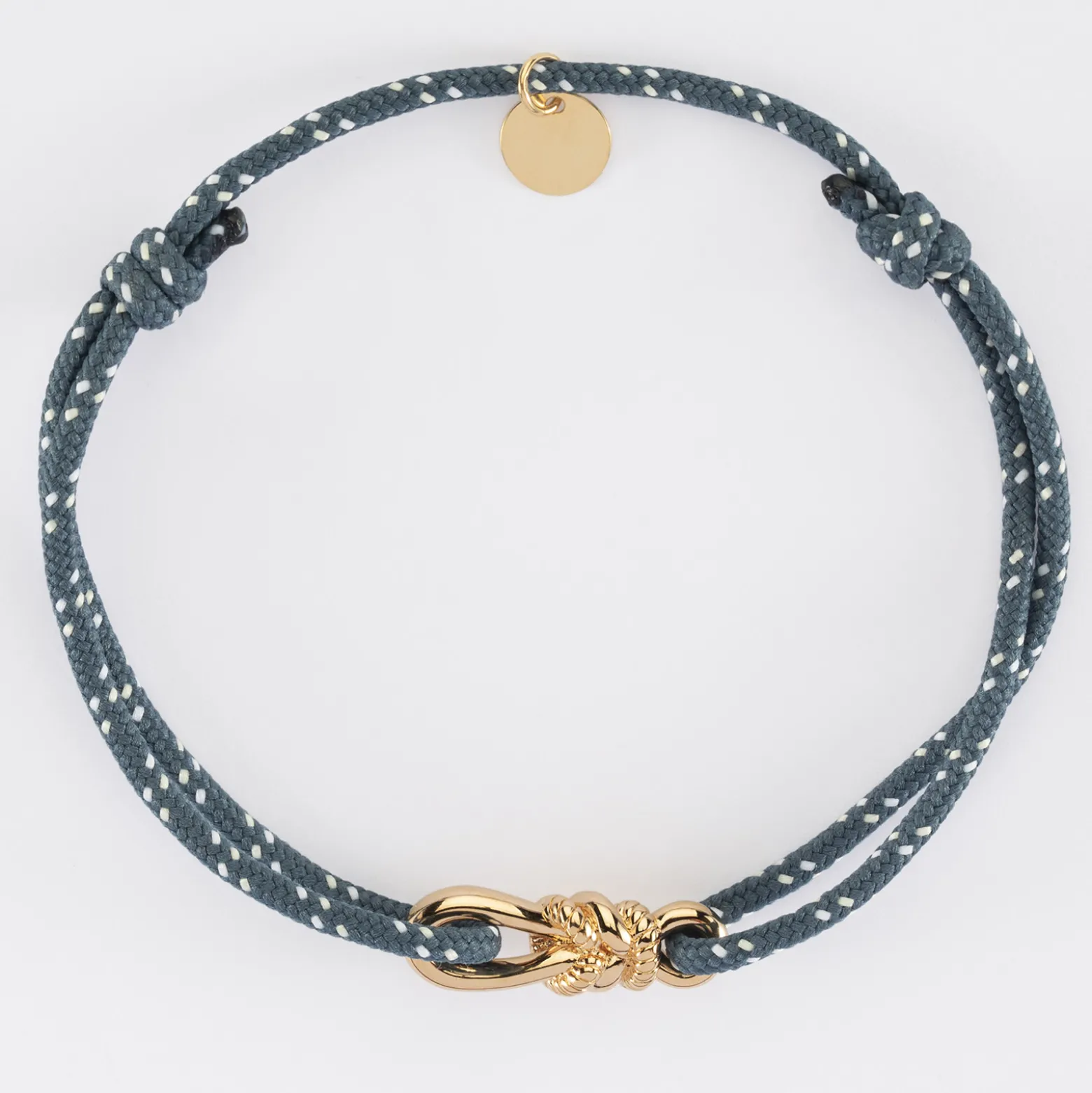 Bracelet homme cordage marin simple "Le lien" plaqué or - HappyBulle x Lilylovesfashion