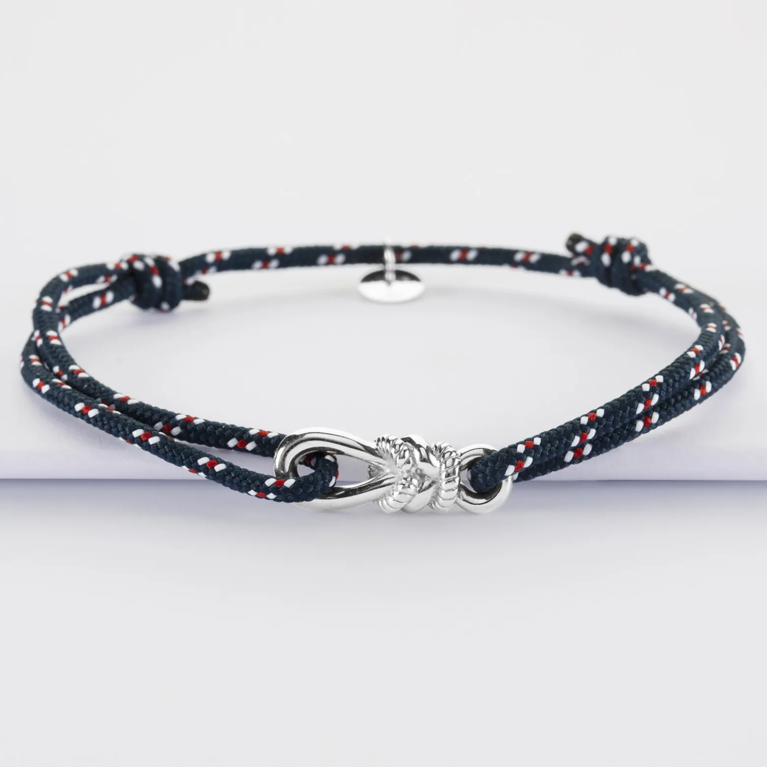 Bracelet homme cordage marin simple "Le lien" argent - HappyBulle x Lilylovesfashion