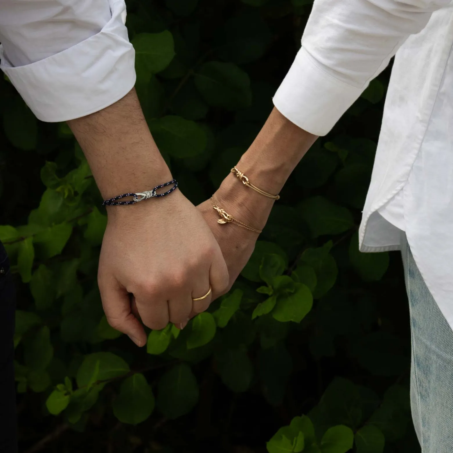 Bracelet homme cordage marin simple "Le lien" argent - HappyBulle x Lilylovesfashion