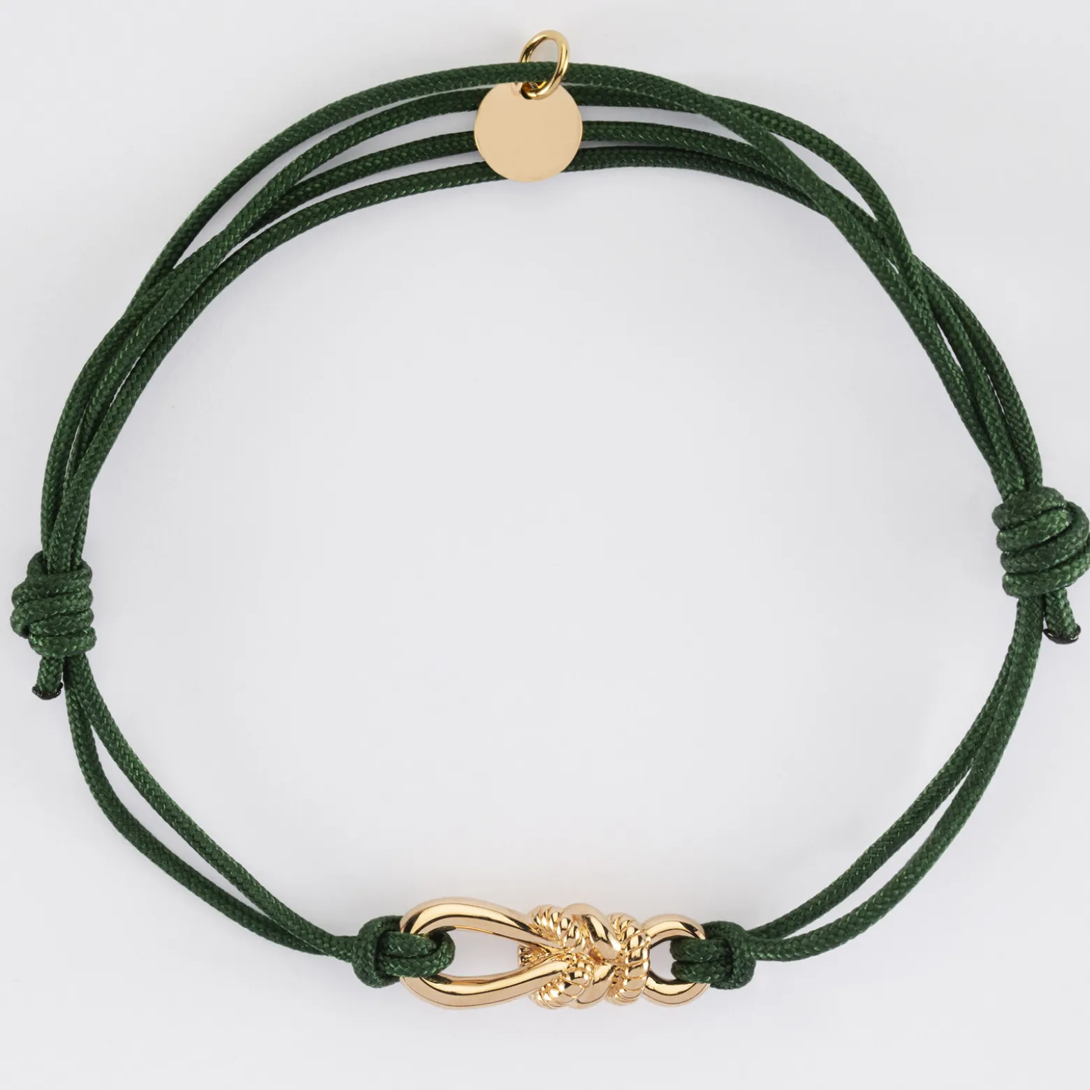 Bracelet homme cordon double "Le lien" plaqué or - HappyBulle x Lilylovesfashion