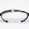 Bracelet homme personnalisé Spotify cordon doublé médaille gravée argent plaque 42x8 mm