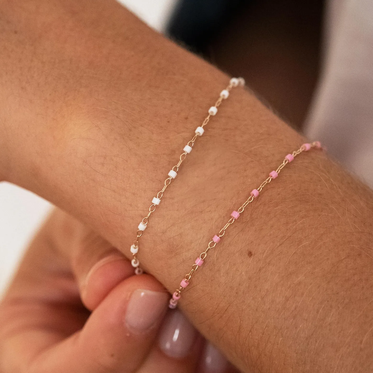 Bracelet perles Miyuki colorées