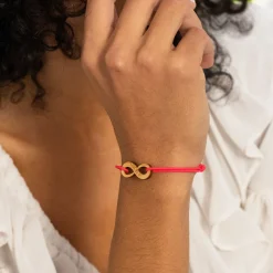 Bracelet personnalisé médaille gravée bois infini 24 mm