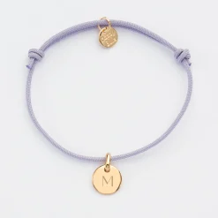 Bracelet personnalisé médaille gravée plaqué or 10 mm