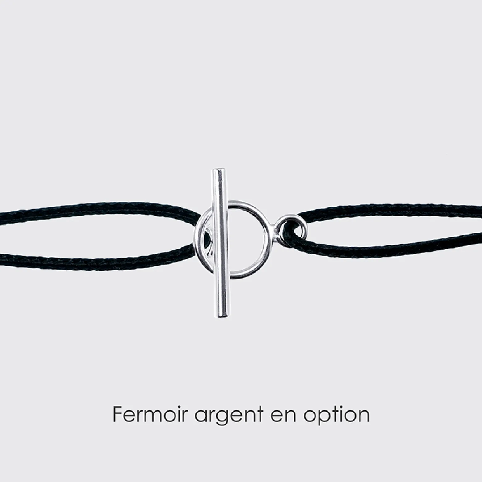 Bracelet personnalisé médaille gravée argent dormeuse 15mm - Nos petits imparfaits