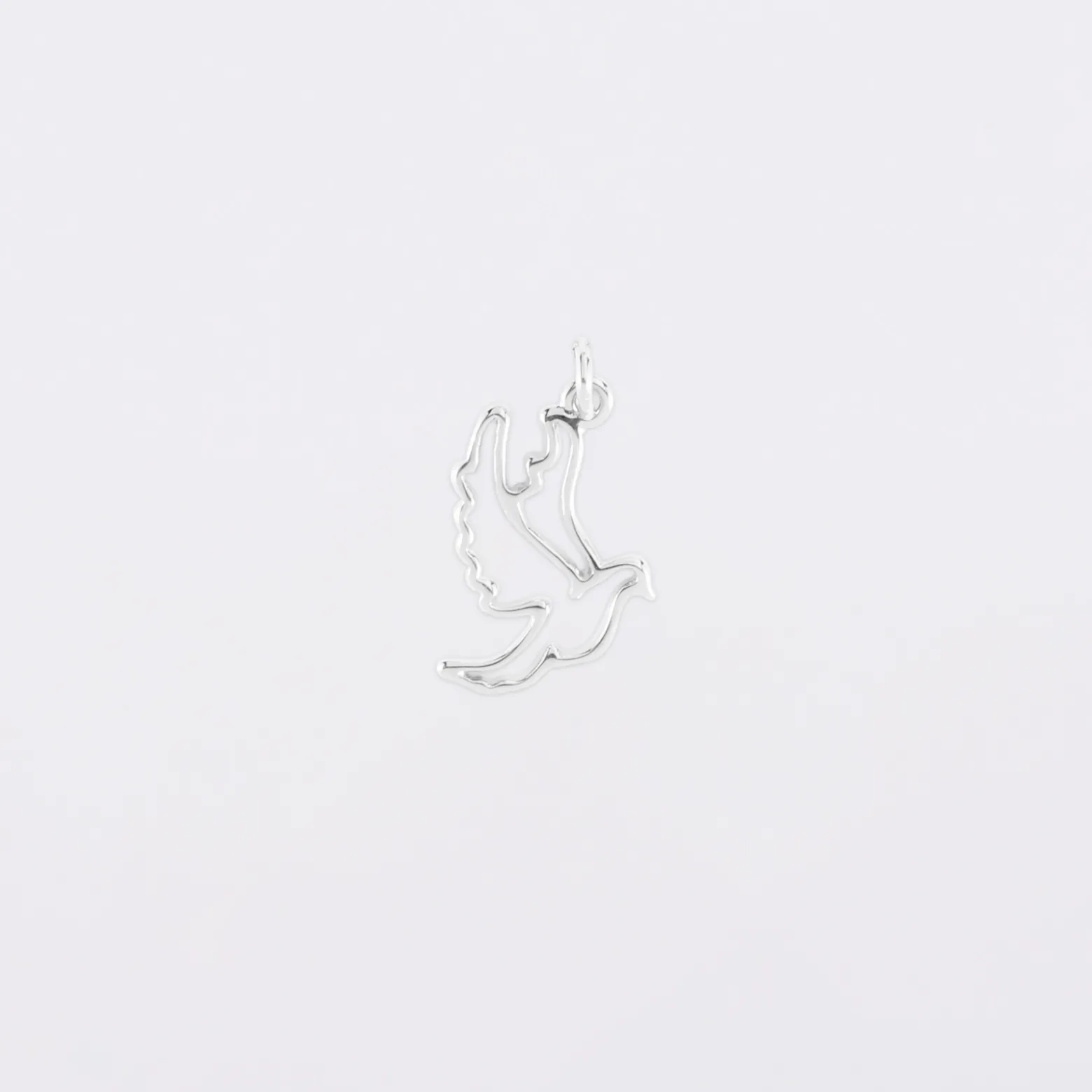 Breloque colombe argent 18 mm