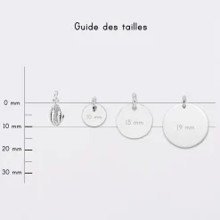 Breloque coquillage cauri argent 10 mm