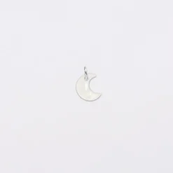 Breloque nacre argent 10 mm