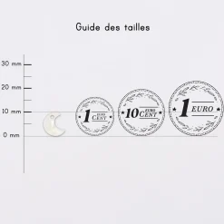 Breloque nacre plaqué or 10 mm