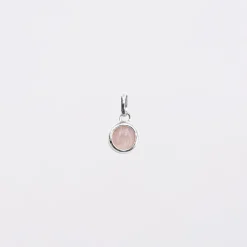 Breloque pierre naturelle et argent 8 mm