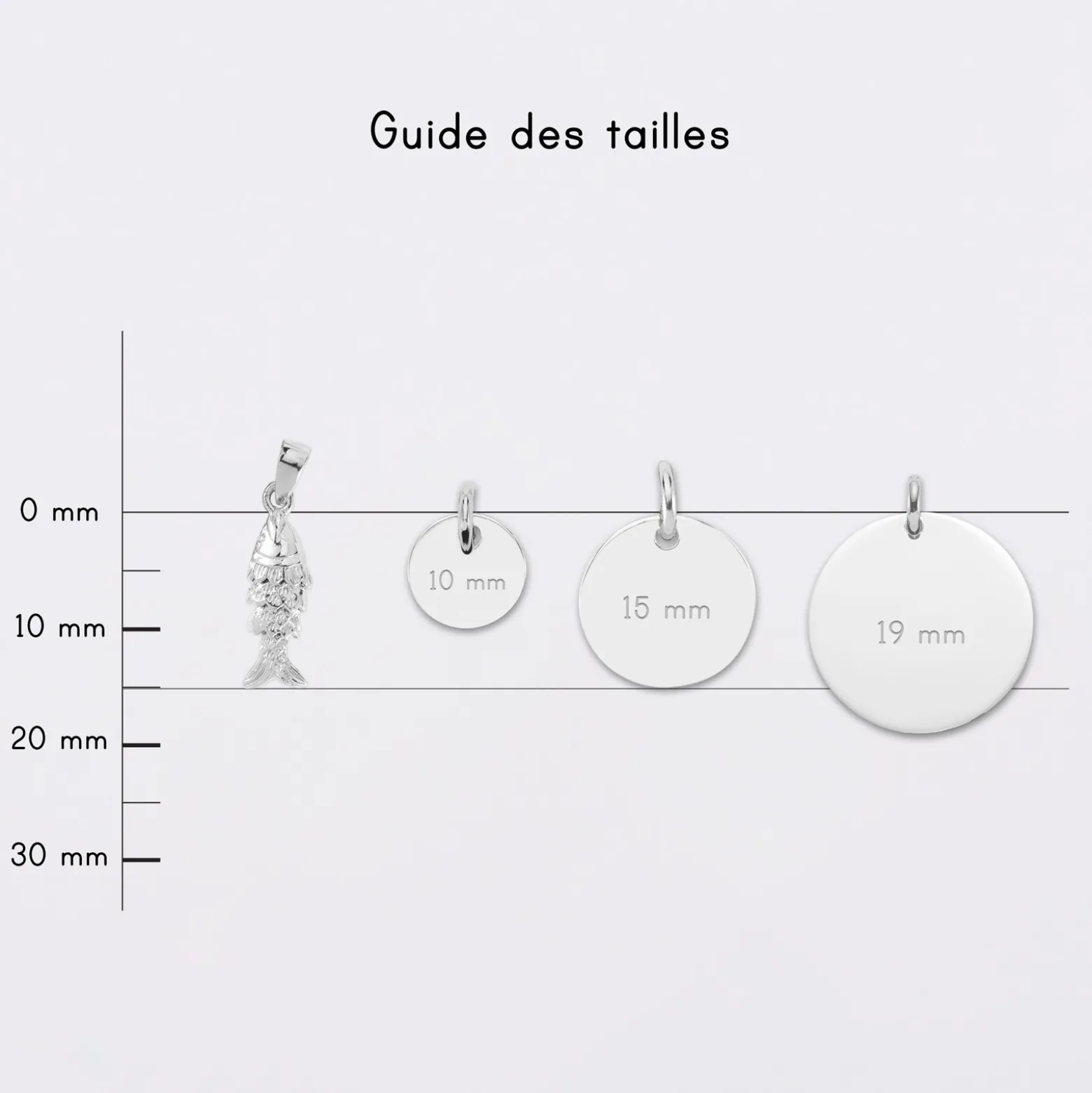 Breloque poisson articulé argent 15 mm