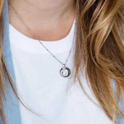 Breloque soleil ouvert argent 10 mm