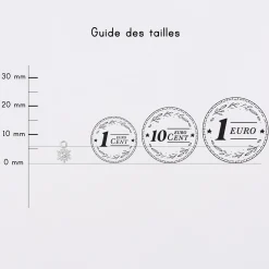Breloque étoile brillante argent 6 mm
