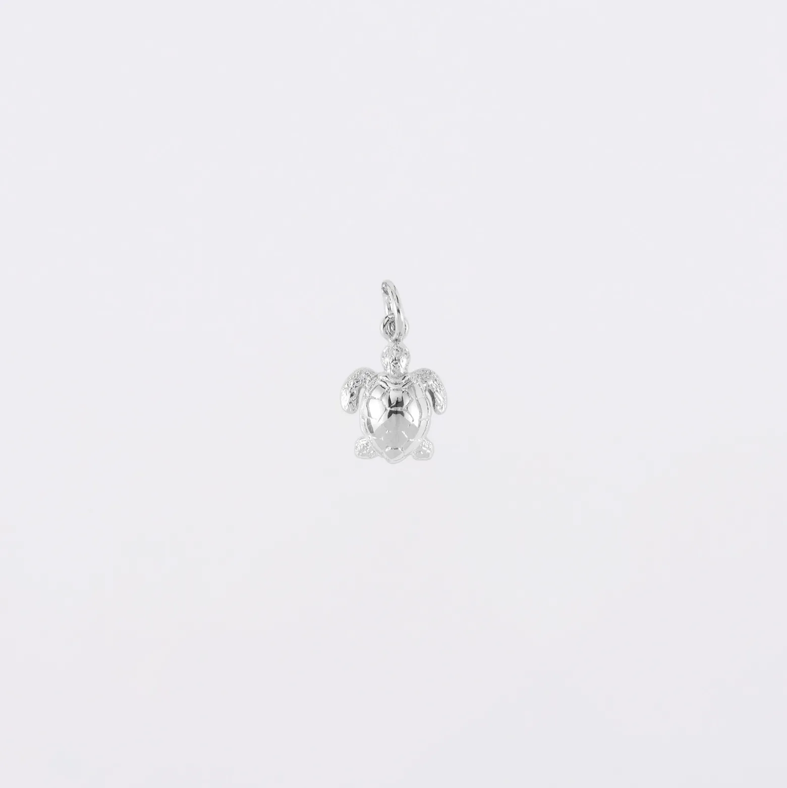 Breloque tortue argent 10 mm