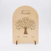 Cadre Arbre de vie personnalisé bois gravé 10x15 cm