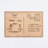 Cadre carte postale papy personnalisé bois gravé 15x10 cm avec support - édition spéciale "Bonne fête papy"